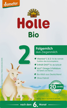 Folgemilch 2 aus Ziegenmilch nach dem 6. Monat, 400 g - VivaVoss