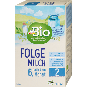 Folgemilch 2 Bio nach dem 6.Monat, 600 g - VivaVoss