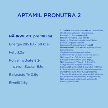Folgemilch 2 Pronutra nach dem 6. Monat, 1,2 kg - VivaVoss