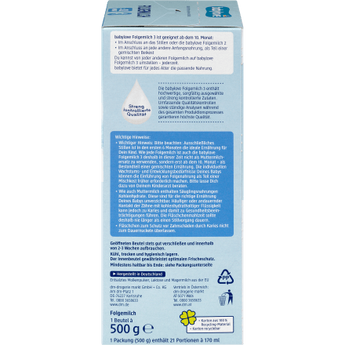Folgemilch 3 ab dem 10. Monat, 500 g - VivaVoss