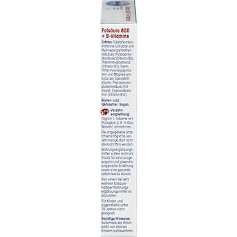 Folsäure 800 + B-Vitamine, Tabletten 60 St. Mivolis