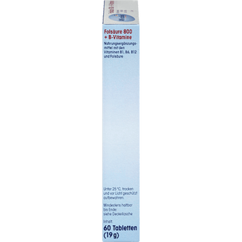 Folsäure 800 + B-Vitamine, Tabletten 60 St. Mivolis