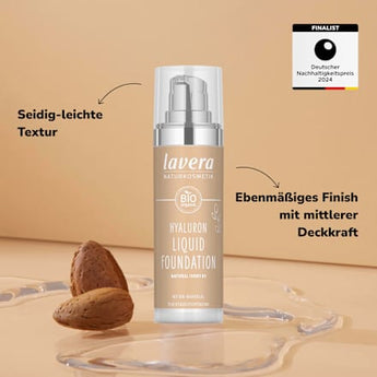 Foundation Hyaluron Liquid 01 Natural Ivory  lavera NATURKOSMETIK
