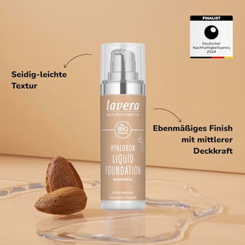 Foundation Hyaluron Liquid 03 Warm Nude  lavera NATURKOSMETIK