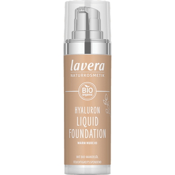Foundation Hyaluron Liquid 03 Warm Nude  lavera NATURKOSMETIK