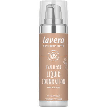 Foundation Hyaluron Liquid 04 Cool Honey  lavera NATURKOSMETIK
