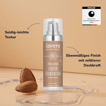 Foundation Hyaluron Liquid 05 Natural Beige  lavera NATURKOSMETIK