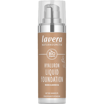 Foundation Hyaluron Liquid 06 Warm Almond lavera NATURKOSMETIK