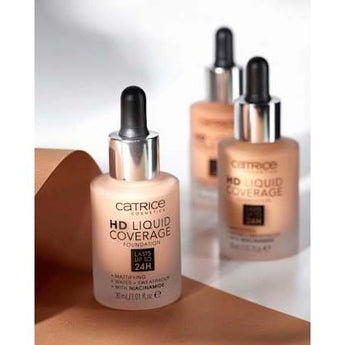 Foundation Liquid HD Coverage 30 Sand Beige  