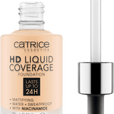 Foundation Liquid HD Coverage Waterproof 002 Porcelain Beige  