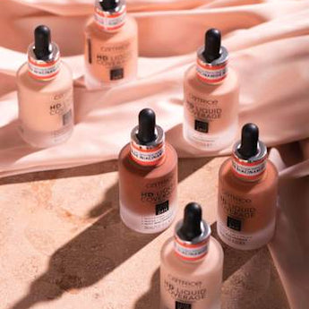 Foundation Liquid HD Coverage Waterproof 005 Ivory Beige 