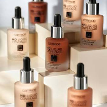 Foundation Liquid HD Coverage Waterproof 005 Ivory Beige 