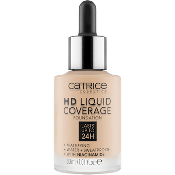 Foundation Liquid HD Coverage Waterproof 10 Light Beige 