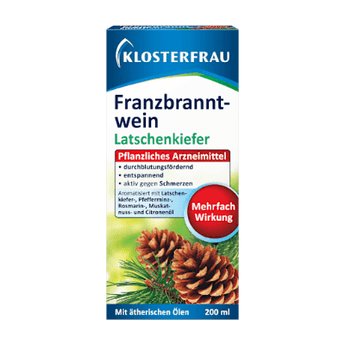 Franzbranntwein Latschenkiefer, 200 ml Muskeln & Gelenke by Klosterfrau – Available at VivaVoss