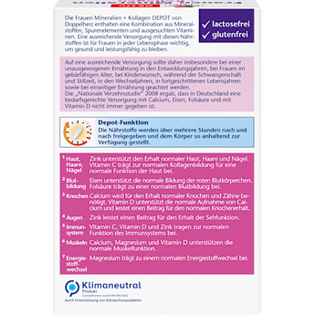 Frauen Mineralien + Kollagen Tabletten 30 St Doppelherz