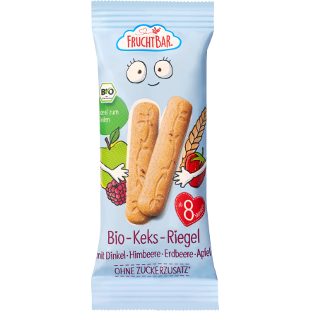 Babykekse Keks-Riegel mit Dinkel & Himbeere, ab 8 Monaten (3x30 g), 90 g