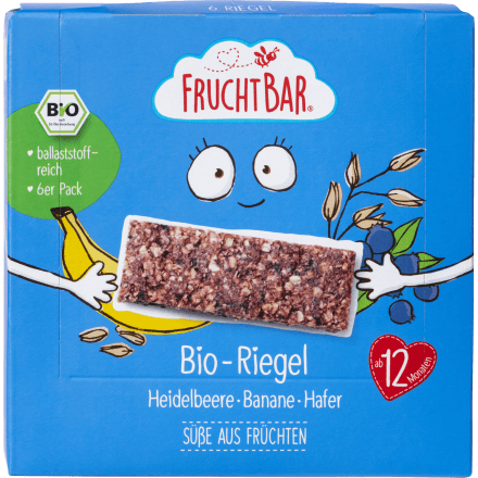 Fruchtriegel Heidelbeere Banane Hafer ab 12 Monaten (6x23 g), 138 g