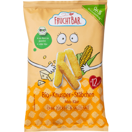 Kindersnack Knusper-Stäbchen Mais & Käse, ab 1 Jahr, 30 g