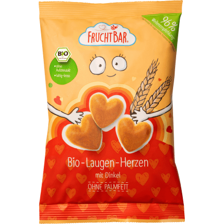 Kindersnack Bio-Laugen-Herzen mit Dinkel ab 3 Jahren, 90 g