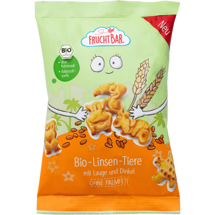 Children's snack lentil animals with lye &amp; spelt, from 3 years, 80 g