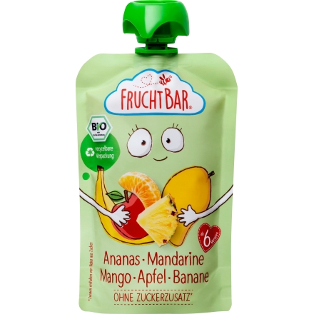 Quetschie Ananas-Mandarine-Mango-Apfel-Banane ab 6 Monaten, 100 g