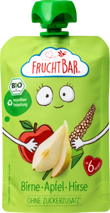 Quetschie Birne, Apfel & Hirse ab 6 Monaten, 100 g