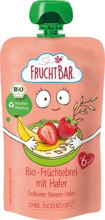 Quetschie Früchtebrei Hafer, Erdbeer & Banane ab dem 6.Monat, 120 g