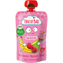 Quetschie Himbeere, Banane, Birne, Haferdrink ab 6 Monaten, 100 g