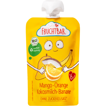 Quetschie Mango, Orange, Kokosmilch & Banane, ab 6 Monaten, 100 g