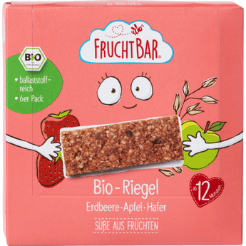 Fruchtriegel Erdbeere, Apfel, Hafer ab 12 Monaten (6x23 g), 138 g Baby Snack by FruchtBar – Available at VivaVoss