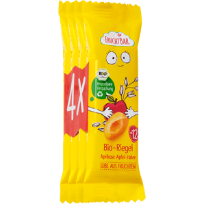 Fruchtriegel mit Getreide Aprikose, Apfel, Hafer, ab 1 Jahr, (4x23 g), 92 g Baby Snack by FruchtBar – Available at VivaVoss