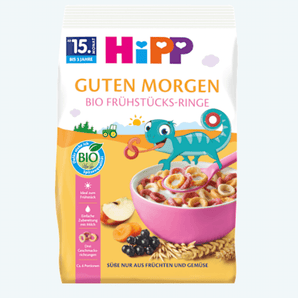 Hipp Frühstücks-Ringe, 120 g – Babybrei image_position | VivaVoss