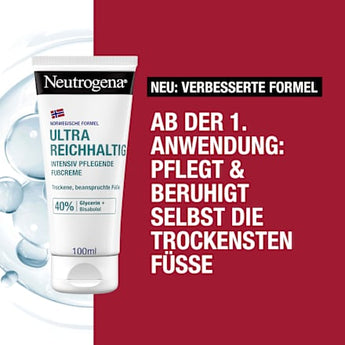 Fußcreme mit 40% Glycerin, ultra reichhaltig trockene Haut  Neutrogena