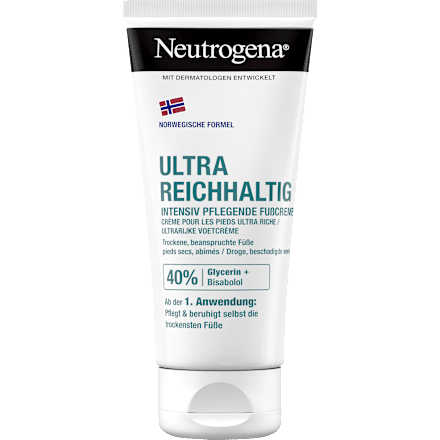 Fußcreme mit 40% Glycerin, ultra reichhaltig trockene Haut  Neutrogena