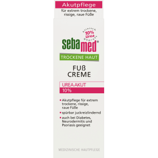 Fußcreme trockene Haut 10 % Urea Akut, 100 ml - VivaVoss