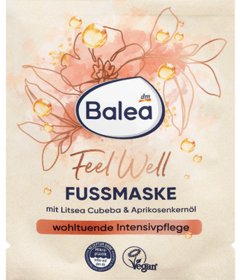 Fußmaske Feel Well Litsea Cubeba & Aprikosenkernöl, 15 ml Fußcreme & Fußpflege by Balea – Available at VivaVoss