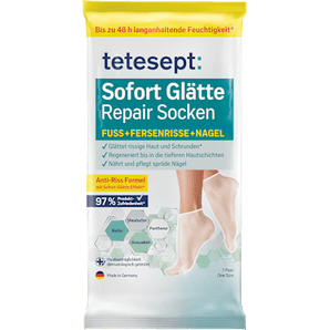 Fußmaske Socken, Sofort Glätte Repair (1 Paar) tetesept
