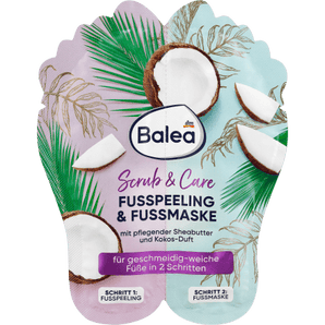 Fußpeeling & Fußmaske Set (2x10ml), 20 ml Fußcreme & Fußpflege by Balea – Available at VivaVoss