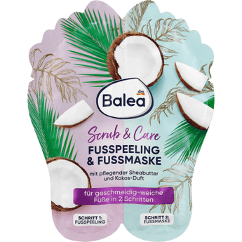 Fußpeeling & Fußmaske Set (2x10ml), 20 ml Fußcreme & Fußpflege by Balea – Available at VivaVoss