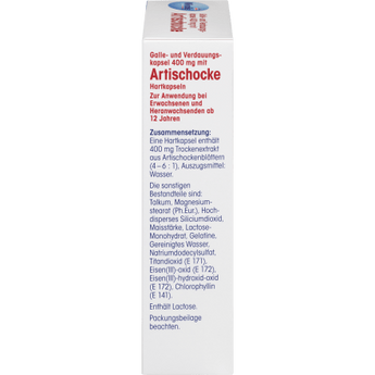 galle - und Verdauungskapsel 400 mg mit Artischocke, 60 St - VivaVoss