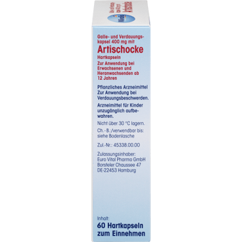 galle - und Verdauungskapsel 400 mg mit Artischocke, 60 St - VivaVoss