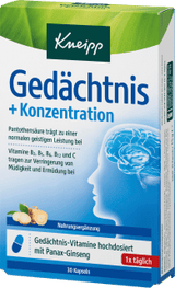 gedächtnis + Konzentration Kapseln 30 St, 15 g - VivaVoss