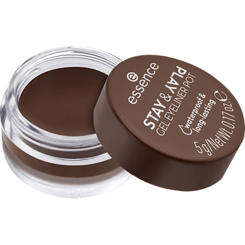 Gel Eyeliner Stay & Play 02 Brown essence