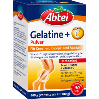 gelatine Pulver + Vitamin C (40 Portionen), 400 g - VivaVoss