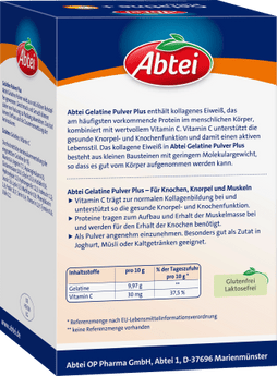 gelatine Pulver + Vitamin C (40 Portionen), 400 g - VivaVoss