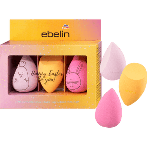 Geschenkset ebelin Make - Up Schwämmchen Happy..., 1 St - VivaVoss
