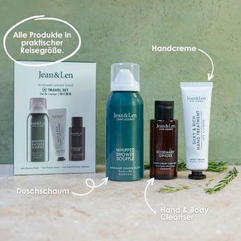 Geschenkset "Travel Set" Rosemary & Ginger 3tlg Jean&Len