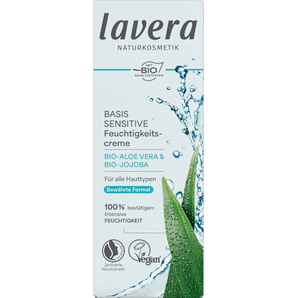 Gesichtscreme Basis Sensitiv feuchtigkeitsspendend  lavera NATURKOSMETIK