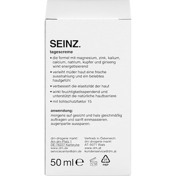 Gesichtscreme energy effect LSF 15 SEINZ.