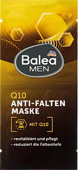 Gesichtsmaske Q10 Anti-Falten (2x8 ml) Balea MEN